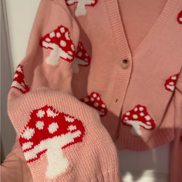 Sold! Mushroom cardigan Sz.S - Picture 6 of 6